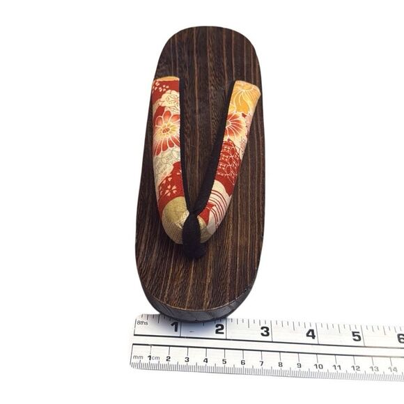 KIMONO HARVEST Japanese Women's Wooden Geta Sandals 9–10.5 US Traditional - Picture 7 of 8